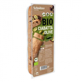 Schnitzer bio gluténmentes ciabatta olivás 180g