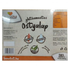 Lovediet gluténmentes ostyalap 180g