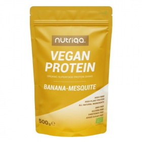 Nutriqa bio vegán protein mix banán-mesquite 500g