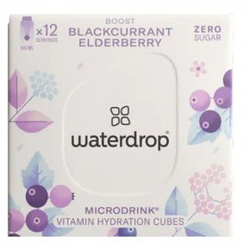 Waterdrop microdrink boost (fekete ribizli, bodza, acai ízesítéssel) 12db