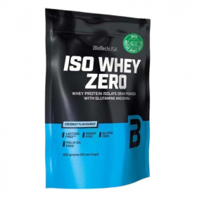 BioTechUSA Iso Whey Zero (kókusz) tejsavó fehérjepor 500g