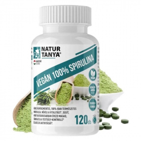 Natur Tanya vegán 100% spirulina tabletta 120db