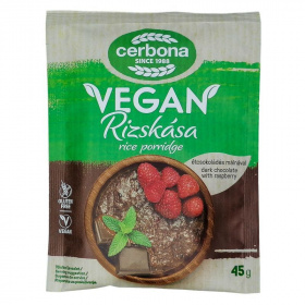 Cerbona vegán rizskása (étcsoki-málna) 45g