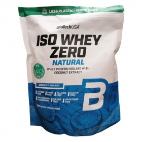 BioTechUSA Iso Whey Zero lactose free natural (kókusz) tejsavó fehérjepor 1000g