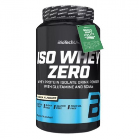 BioTechUSA Iso Whey Zero (vanília) tejsavó fehérjepor 908g