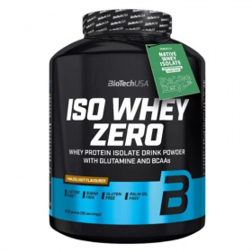 BioTechUSA Iso Whey Zero (mogyoró) tejsavó fehérjepor 2270g