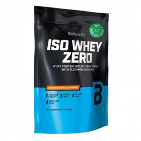 BioTechUSA Iso Whey Zero lactose free (sós karamell) tejsavó fehérjepor 500g