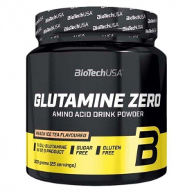 BioTechUSA Glutamine Zero (barackos ice tea) aminósav italpor 300g