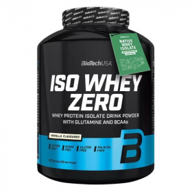 BioTechUSA Iso Whey Zero lactose free (vanília) tejsavó fehérjepor 2270g