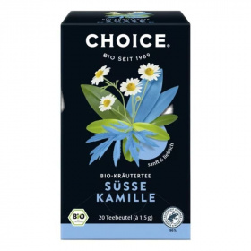 Choice bio gyógynövény tea édes kamilla filteres 20db, 30g