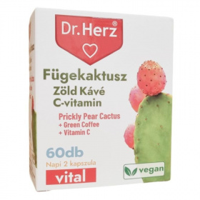 Dr. Herz Fügekaktusz+Zöld kávé+C-vitamin kapszula 60db