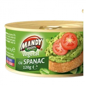 Mandy növényi pástétom (spenótos) 120g