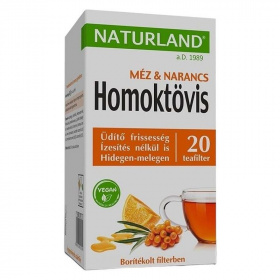 Naturland homoktövis méz + narancs gyümölcstea 20db