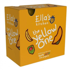 Ella’s Kitchen bio sárga gyümölcsös püré bébiétel multipack 450g - kifutó