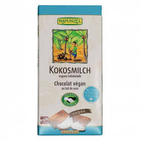 Rapunzel bio kókusztejes csokoládé (kókuszvirág cukorral) 80g