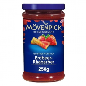 Mövenpick eper-rebarbara extradzsem 250g