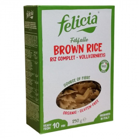 Felicia bio barnarizs farfalle gluténmentes tészta 250g