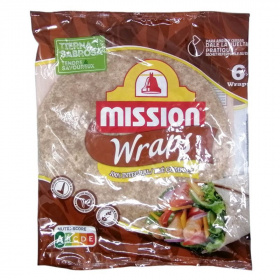 Mission teljes kiőrlésű wrap 370g