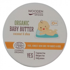 Wooden Spoon bio baba testápoló vaj - kókusz és shea 100ml