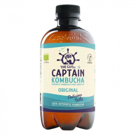 Captain Kombucha fermentált zöld tea (gyömbér-citrom, ZERO) ital 400ml