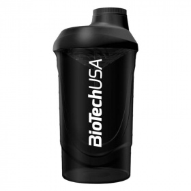 BioTechUSA Keverőpalack Biotech Wave (fekete-füst) 600ml