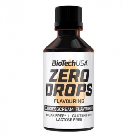 BioTechUSA Zero Drops (cookies&cream) ízesítőcsepp 50ml