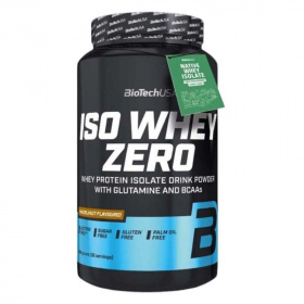 BioTechUSA Iso Whey Zero lactose free (mogyoró) tejsavó fehérjepor 908g