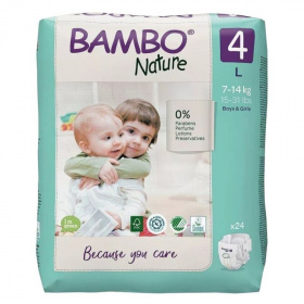 Bambo Nature eldobható pelenka 4-es méret, 7-14 kg, 24db