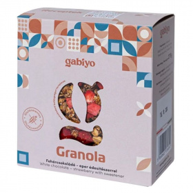 Gabiyo granola fehércsoki-eper 275g