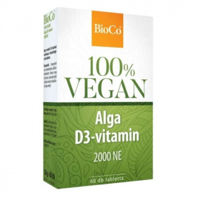 Bioco vegan alga D3-vitamin tabletta 60db