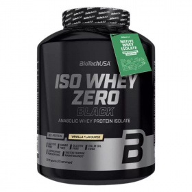 BioTechUSA Iso Whey Zero Black (vanília) tejsavó fehérjepor 2270g