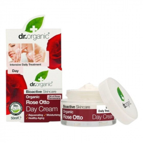 Dr.Organic Nappali krém bio damaszkuszi rózsaolajjal 50ml