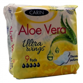 Carin ultra szárnyas intimbetét (aloe vera, ultravékony) 9db